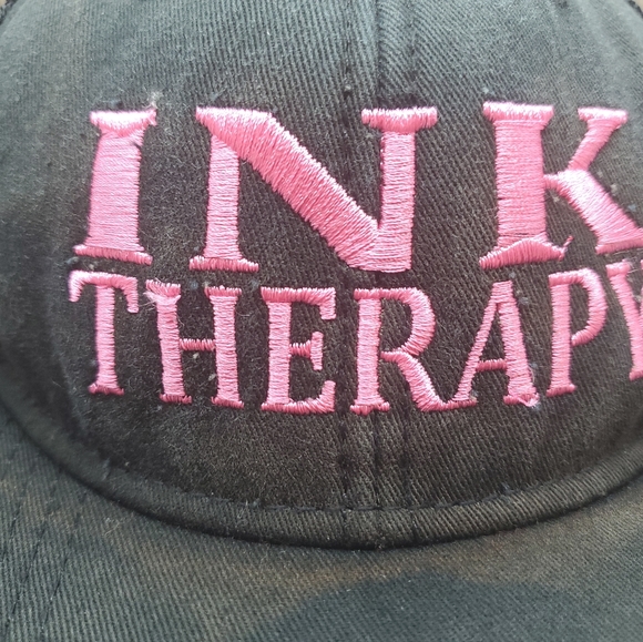 Otto Ink Therapy Black And Pink Mesh Snapback Adjustable Hat Cap Unisex One Size - Picture 2 of 9